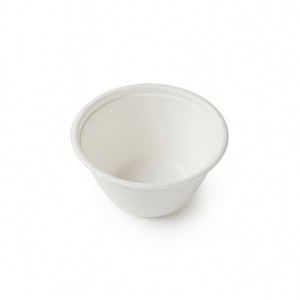 Contenedor desechable para microondas de caña de azúcar, redondo, para almuerzo, fideos, ensalada, sopa, con tapa - Product Image 2