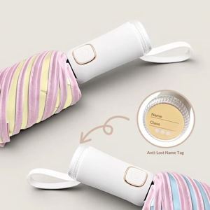 Three-Fold Safety Fillet <b>Edge</b> Section Color Glue Sunscreen Automatic Sun Umbrella 190T Nylon Fabric UV Resistant for Male Adults - Product Image 3