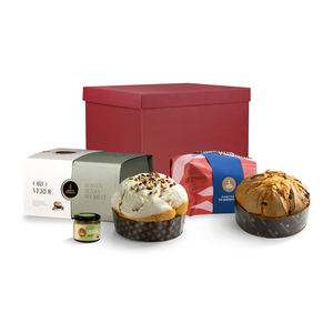 Set Regalo Natalizio Panettone Siciliano, Dolce Tradizionale Italiano per Riunioni Familiari e Feste - Product Image 1