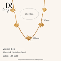 Ensemble collier et bracelet en acier inoxydable plaqué or 18 carats avec pendentif étoile de mer et coquillage, pour femmes, vente en gros, bijoux tendance sur le thème de l'océan