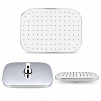 Pommeau de douche suspendu haute pression avec filtre, ensemble de douche effet pluie, sortie unique pour salle de bain, eau dure, économie d'eau, design moderne