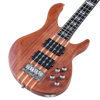 Guitare Basse Électrique Active Droitière 4 Cordes 43 Pouces pour Performance Professionnelle Corps Mat en Sapele Touche en Érable et Palissandre