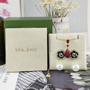 Luxury Elegant Velvet Jewelry Container Custom Logo Packaging Bags for Earrings Rings for <b>Gift</b> <b>Envelope</b> Pouches - Product Image 5