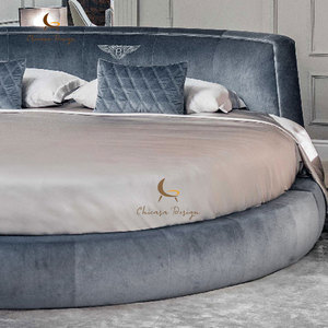 Hiện đại vua-Kích thước nền tảng Giường Tròn và lớn Nhung Vòng Tròn giường cho phòng ngủ đồ nội thất nhà sử dụng - Product Image 2