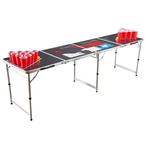 Mesa de Pong de Cerveja interativa dobrável para jogos ao ar livre personalizados