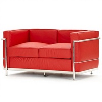 Ensemble de canapés modulaires carrés modernes de luxe OKF en cuir, couleur personnalisable, pour villa, salon, atelier