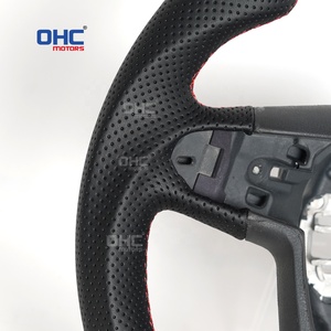 Volante de cuero hecho a mano de entrega rápida para Volant <span class=keywords><strong>Seat</strong></span> Cupra Ateca 2019 <span class=keywords><strong>2015</strong></span> 2017 2018 <span class=keywords><strong>Leon</strong></span> <span class=keywords><strong>St</strong></span> Cupra volante OHC - Product Image 3