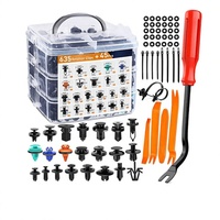 Bestseller transfrontalier : Kit d'accessoires de fixation pour voiture en boîte de 635 pièces et kit de clips pour garde-boue et panneaux de porte de 680 pièces, fabriqué en Chine