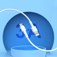 Schitec 1M 3.3ft 2.4A TPE USB C Cable Classic Tipo A a C Cables de teléfono para teléfono móvil Samsung