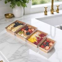 Boîte à nouilles en carton kraft économique avec séparateurs – Vente directe, prix de gros, emballage alimentaire en carton