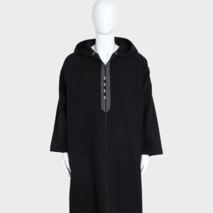 <span class=keywords><strong>Djellaba</strong></span> islamique saoudienne personnalisable pour homme, épaisse et chaude, avec capuche en chamois et filet à cheveux, idéale pour l'hiver - Product Image 6