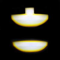 LELANPU Phare auxiliaire carré pour moto à LED laser, anneau DRL bleu, œil de démon rouge, pour la conduite de nuit, OEM