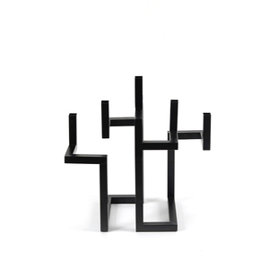 Luxe abstrait métal Art déco Design carré Tube bougeoir intérieur maison bureau décor anniversaire Table décoration <span class=keywords><strong>comptoir</strong></span> - Product Image 4
