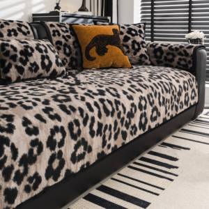 Kalın peluş leopar baskı kanepe yastığı sonbahar ve kış yeni kaymaz High-End deri bak klozet kapağı - Product Image 2