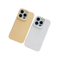 Étuis de téléphone portable dégradables en paille de blé pour iPhone 14 15 Business Design Samsung Redmi Pro Max Plus XR étuis de couverture de téléphone portable