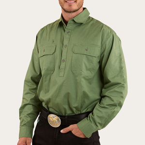 プラスサイズのカウボーイ構造大きくて高い刺繍カウガール黒ボタンダウンウェアドレスHi Visウエスタンシャツ - Product Image 3