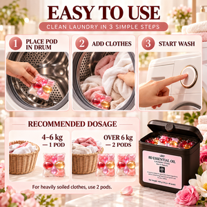 Cápsulas de Detergente para Ropa con Enzimas Vegetales de 8 Cámaras, para una Limpieza Profunda y Cuidado de la Tela, Paquete de 40 Unidades, Venta al Por Mayor - Product Image 5