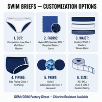 Slip de bain de compétition personnalisé pour homme, taille basse, résistant au chlore, en nylon et élasthanne, fabrication OEM