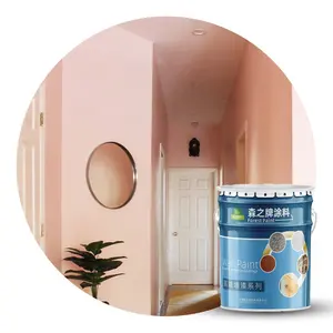 FOREST Marcas Fácil DIY casa pintura nano rosa Acrílico Látex Parede Revestimento cores para parede interna