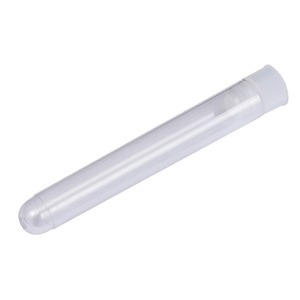 Transparent Disposable <b>Plastic</b> Test <b>Tubes</b> With Stoppers Cylindrical For Laboratory Use - Product Image 4