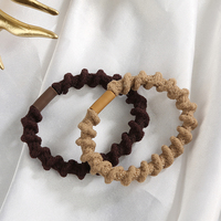 Élastiques à cheveux en spirale recouverts de tissu avec logo personnalisé, sans pli, en forme de cordon téléphonique, très élastiques, pour queue de cheval, pour filles, vente en gros