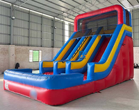 Neues Design Riesige Kommerzielle Aufblasbare PVC-Wasserrutsche mit Individuellem Logo und Anpassbarer Größe für Kinderspielplätze