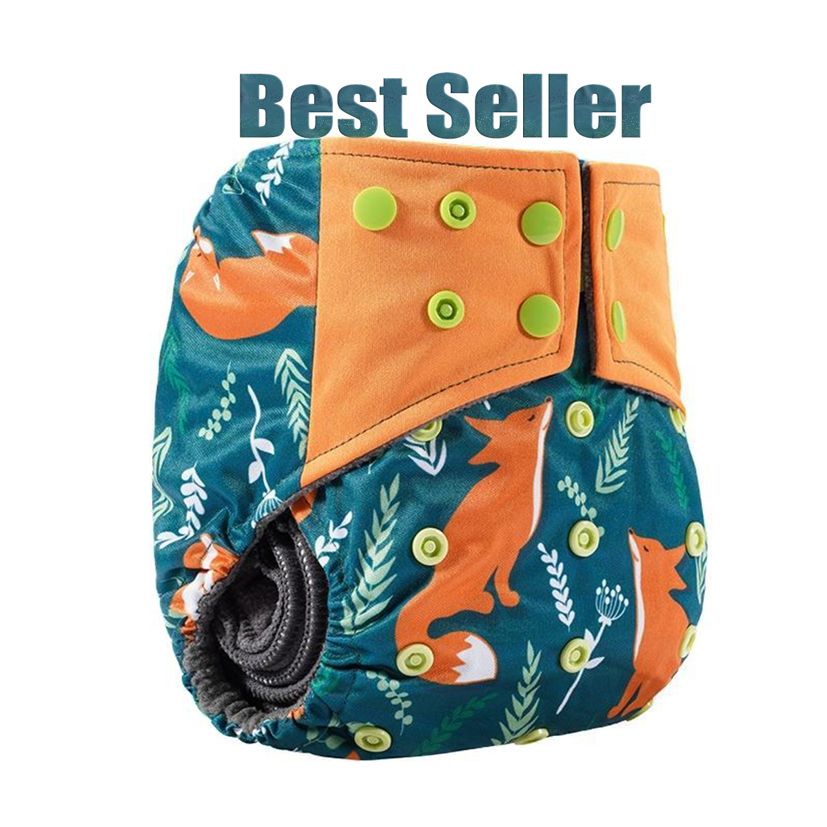 Happy Flute Washable Baby Reusable Diapers Bamboo Charcoal Cloth Diaper Manufacturer