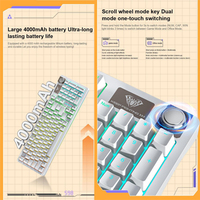 New Aula S98 Wireless Gaming Keyboard Hotswappable Mechanical Gaming Keyboard Tri-Mode RGB Lighting Gaming Keyboard