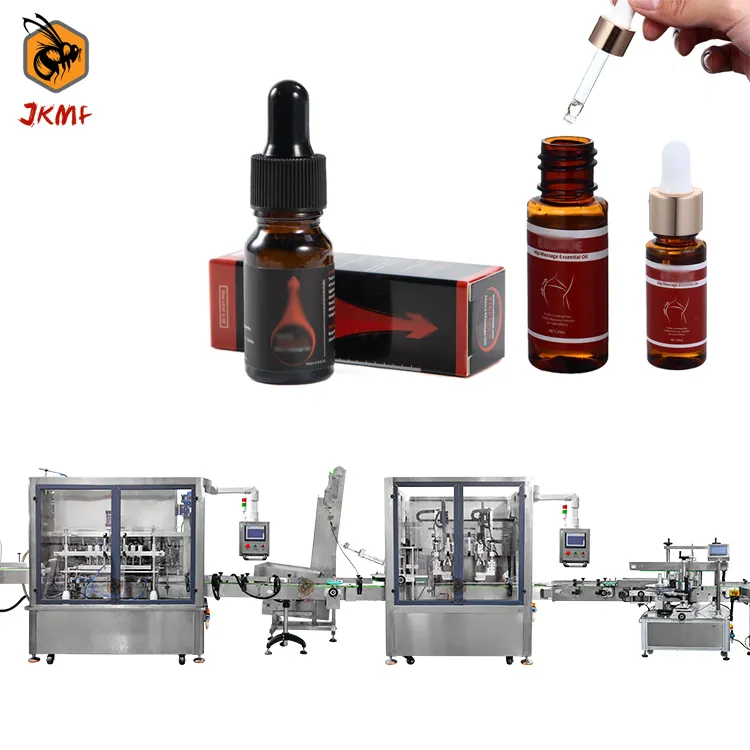 High Speed Automatic Massage Enlargement Essential Oil Bottle Filling Machine Fragrance Perfume Oil Filling Capping Machine