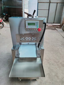 Máquina Cortadora de Carne Congelada Comercial de Alta Velocidad, Cortadora Automática de Carne de Res, Cordero y Tocino en Rollo, de Acero Inoxidable - Product Image 4