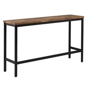 Multifunctional Long Size Console Top Table Iron Metal Legs <b>Chairs</b> MDF Dining Set - Product Image 2