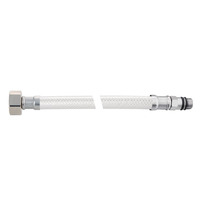KLOE8213 3/8''C X 1/2'FIP Connecteur de Robinet de Cuisine Moderne Tuyau Métallique Tressé Flexible en PVC Renforcé Certifié CUPC NSF