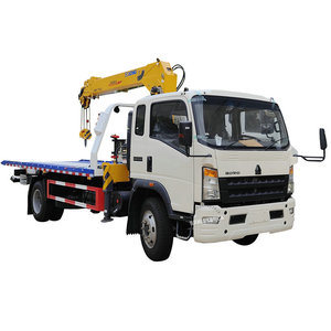 <span class=keywords><strong>Camion</strong></span> de dépannage HOWO RHD de qualité supérieure <span class=keywords><strong>avec</strong></span> <span class=keywords><strong>grue</strong></span> et élévateur sous-roue pour la vente - Product Image 2
