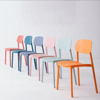 Chaise en plastique pour salle à manger, prix bas, moderne, restaurant, loisirs, café, empilable
