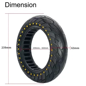 电动滑板车实心轮胎10*2.5彩色圆点弹性轮胎蜂窝实心轮胎，适用于Ninebot Max G30/G30D/G30P