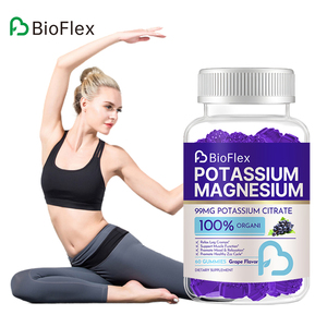 Gomitas de Potasio y Magnesio con Fórmula de Marca Blanca al por Mayor, con Vitamina C y Extracto de Raíz de Ashwagandha para el Apoyo Muscular y un Mejor Sueño - Product Image 1