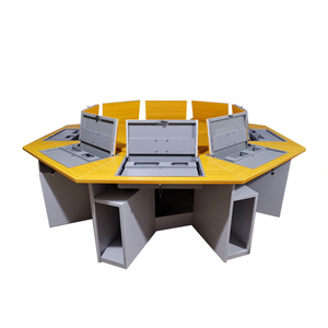Table de laboratoire informatique pour étudiants avec écran pliant adaptée aux salles <span class=keywords><strong>informatiques</strong></span> de l'école Salles de classe numériques - Product Image 4