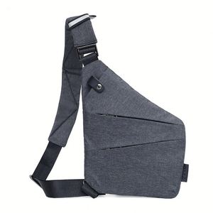 Sac de poitrine antivol pour homme, idéal pour les voyages d'affaires, avec sangle de sécurité et compartiment numérique - Product Image 1
