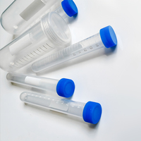 Fournitures de laboratoire CS Labglass, tubes à centrifuger coniques en plastique jetables de plusieurs tailles avec bouchon à vis