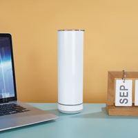 Regalos Empresariales, Altavoz Bluetooth Inteligente, Taza Aislada de 20 oz, Doble Capa al Vacío, Acero Inoxidable 304, Sublimación Térmica