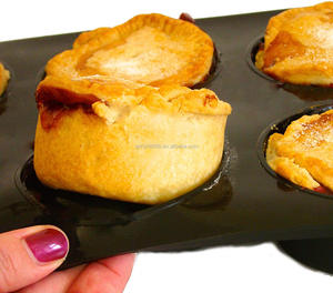 Teglia per Pudding Yorkshire Profonda con 6 Cavità Rotonde, <span class=keywords><strong>Stampo</strong></span> per <span class=keywords><strong>Muffin</strong></span> Jumbo a 6 Fori, Teglia da Forno per <span class=keywords><strong>Muffin</strong></span> e Torte, 2021 - Product Image 4