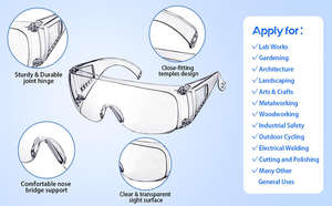 Gafas de Seguridad para el Trabajo, Antivaho, Protección Ocular, Irrompibles, para Emergencias, Seguridad Personal, GZ RTS, Pedido Mixto al por Mayor - Product Image 3