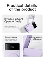 Pengisi Daya Nirkabel Portabel Terlaris, Daya Tinggi 35W, Bahan PC ABS, Harga Pabrik, Dapat Disesuaikan, Pengisian Cepat