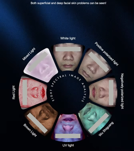 Analizador de piel al mejor <span class=keywords><strong>precio</strong></span> para análisis de piel Escáner facial 3D Escáner de piel facial Máquina de detección de informes - Product Image 4