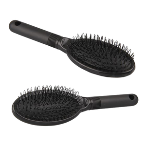 <span class=keywords><strong>Harmony</strong></span> Plus Air Cushion Salon Hair Extension Brush Plastic Loop Hair Brush en Pink & Black Hair Extension Tool - Product Image 4