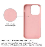 Coque de protection souple en silicone liquide ultra-fine, respectueuse de la peau, pour iPhone 17 16 15 Pro Max – Housse de protection quotidienne pour appareil mobile