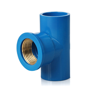 Bouchon mâle fileté en PVC-U bleu de haute qualité, compatible avec les tuyaux filetés, bouchon pour PPR et UPVC