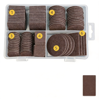 Protections de pieds de meubles en nylon autocollantes antidérapantes silencieuses écologiques épaissies pour chaises, tapis de sol, maison, bois, café