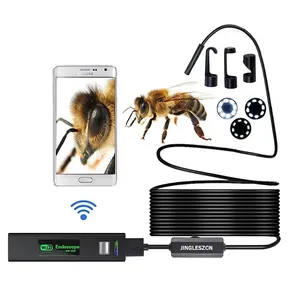 1200P HD WIFI endoskop kamera IP68 su geçirmez yılan kamera 8mm 8LED Borescope Android PC IOS Mini kamera 1M