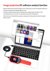 UNI-T UTI260B Thermal Imaging <b>Camera</b> 256*192 Pixels Circuit Industrial Detection Floor Heating Pipe Test Thermal Imager UTi260B - Product Image 5